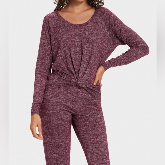 NWT - UGG Port Heather Fallon PJ Set With Side Tie - Picture 3 of 6